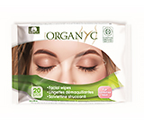 Organyc влажные салфетки для снятия макияжа для нежной и чувствительной кожи Гипоаллергенные 20 шт