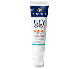 BioSolis БиоСолис Натуральное солнцезащитное молочко для лица и тела SPF 50+ SPORT 50 мл