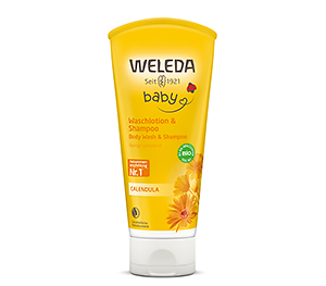 Weleda Веледа Натуральный детский шампунь гель с календулой для волос и тела 200 мл