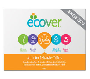 Ecover Эковер Эко таблетки для посудомоечной машины 3-в-1 500 гр 25 шт