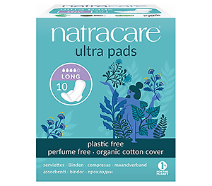 Natracare Натракэ Органические прокладки с крылышками Ultra Long 4 капли 10 шт