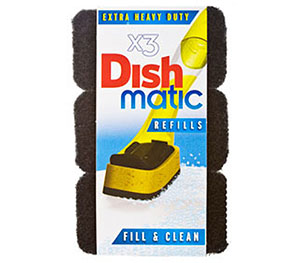 easyDo Dishmatic Дишматик Эко сменный блок для губки черный для сильно загрязненных поверхностей 3 шт