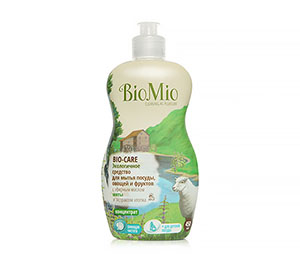 BioMio БиоМио Bio-Care Экологичное средство для мытья посуды, овощей и фруктов Мята 450 мл
