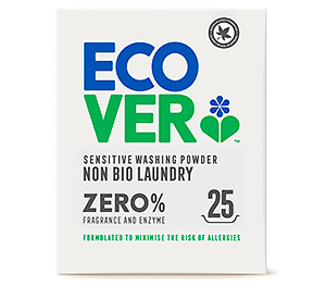 Ecover Эковер Эко стиральный порошок-концентрат универсальный ZERO SENSITIVE NON BIO 1875 гр